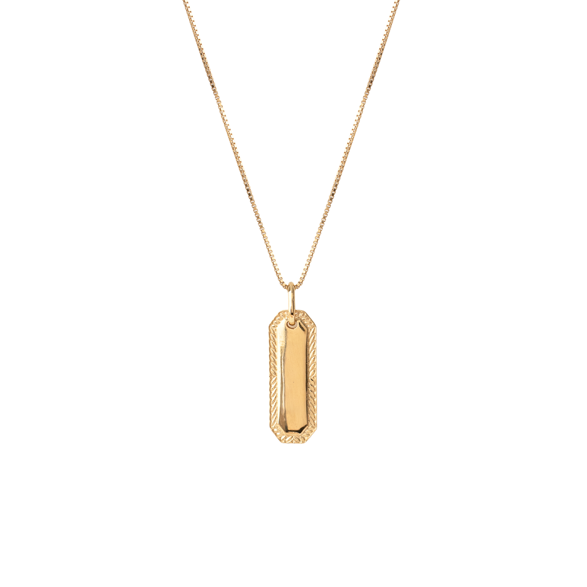 Fraiche Blank Engravable Pendant Necklace