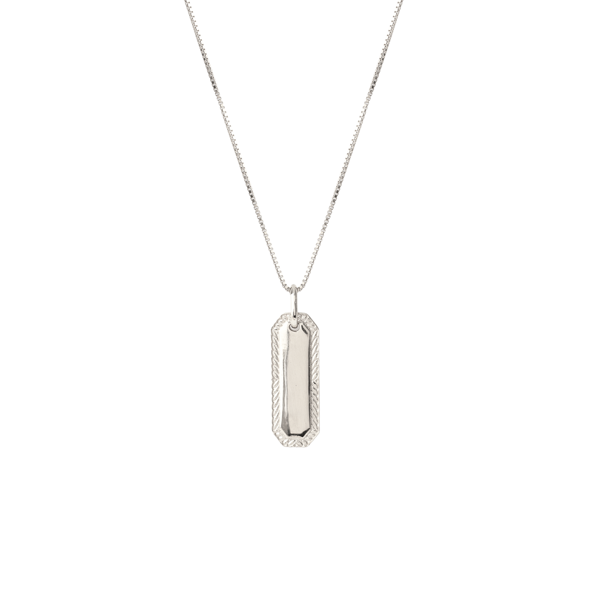 Fraiche Blank Engravable Pendant Necklace