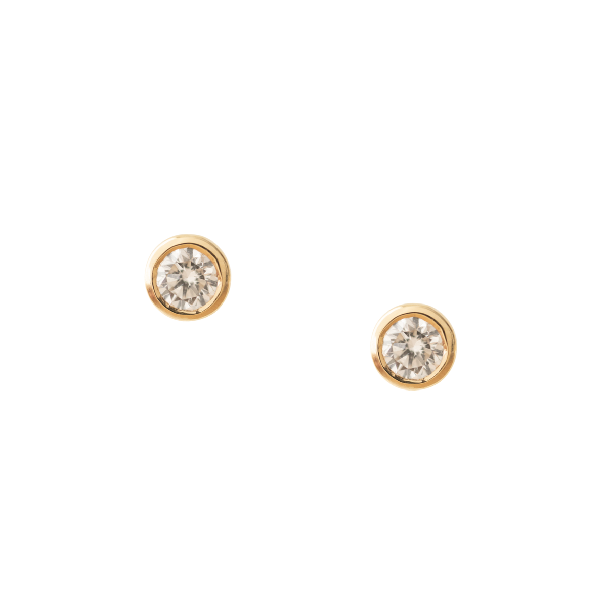 Fraiche Mini Solitaire Diamond Studs 