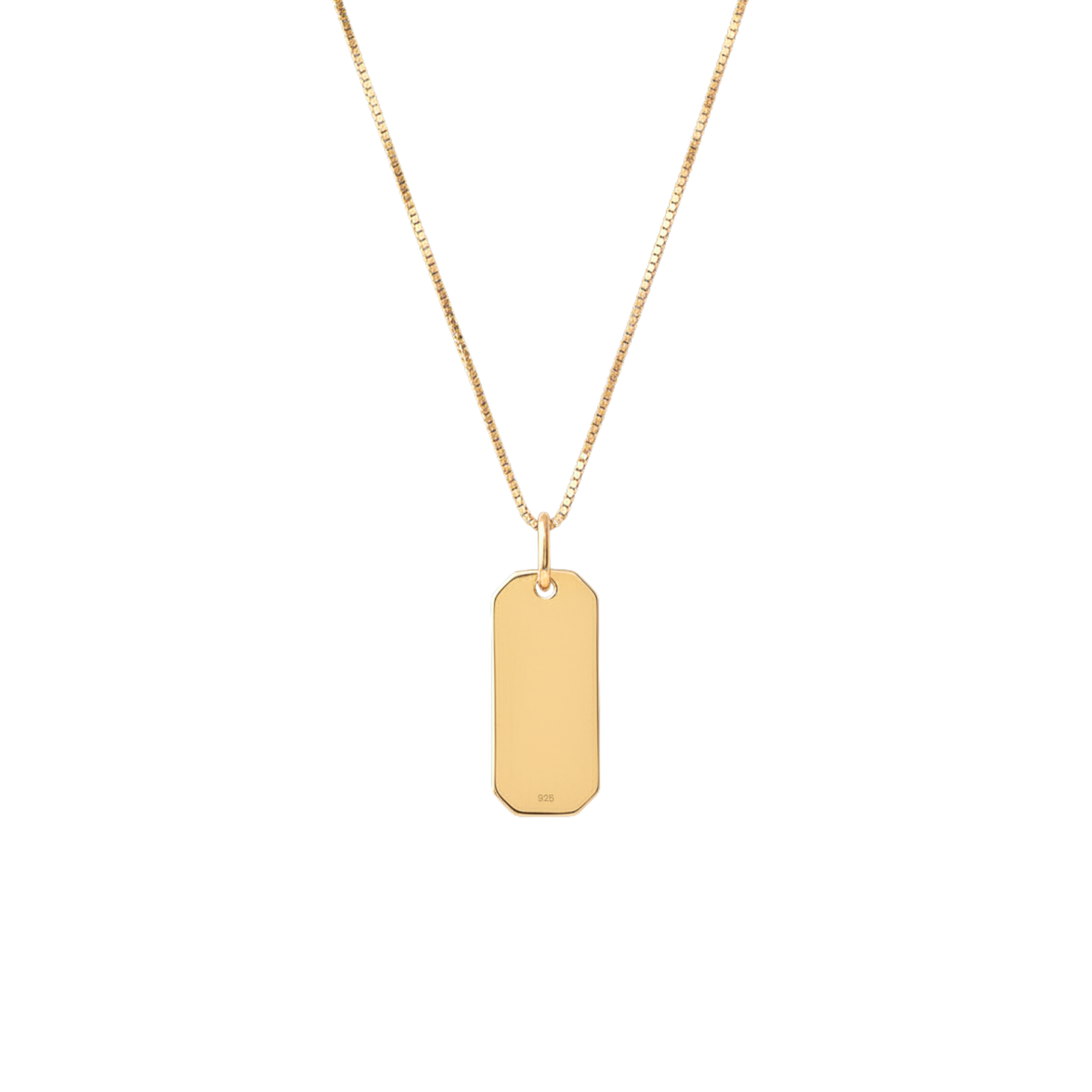 Fraiche Blank Engravable Pendant Necklace