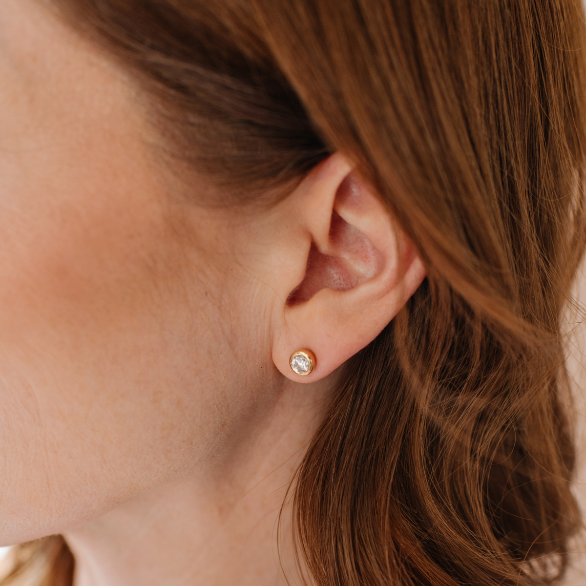 Fraiche Solitaire Diamond Studs