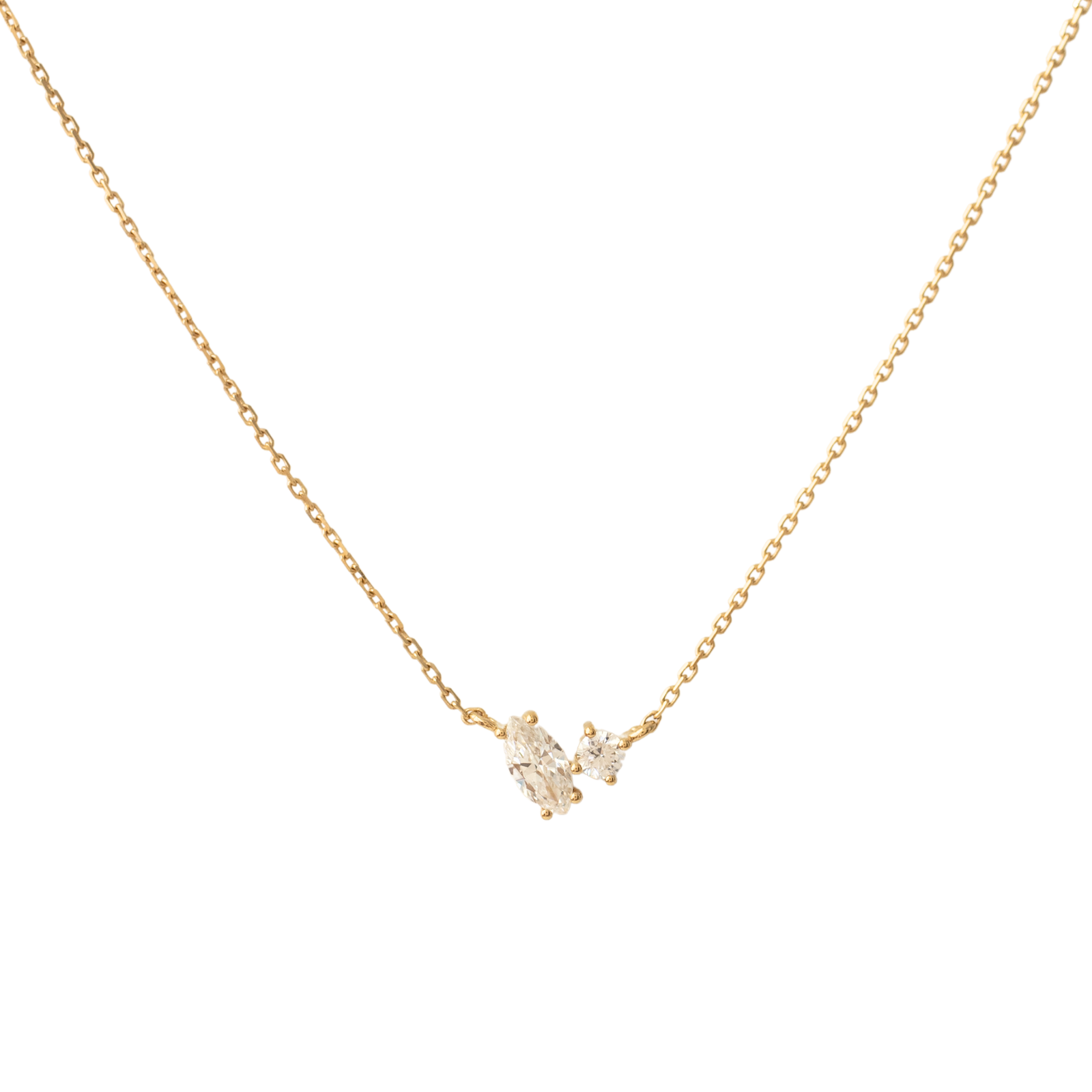 Fraiche Toi Et Moi Diamond Necklace