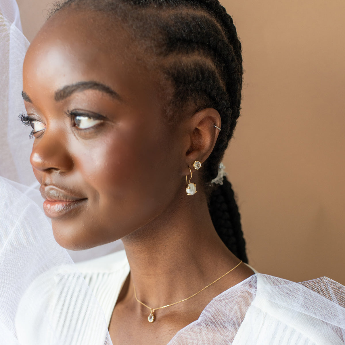 Glee Drop Earrings - Pearl 6