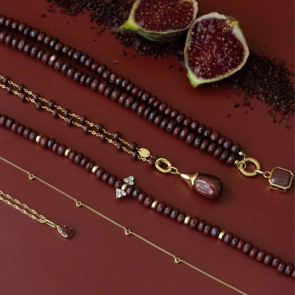 Harmony Pendant Necklace - Sedona Red Jasper
