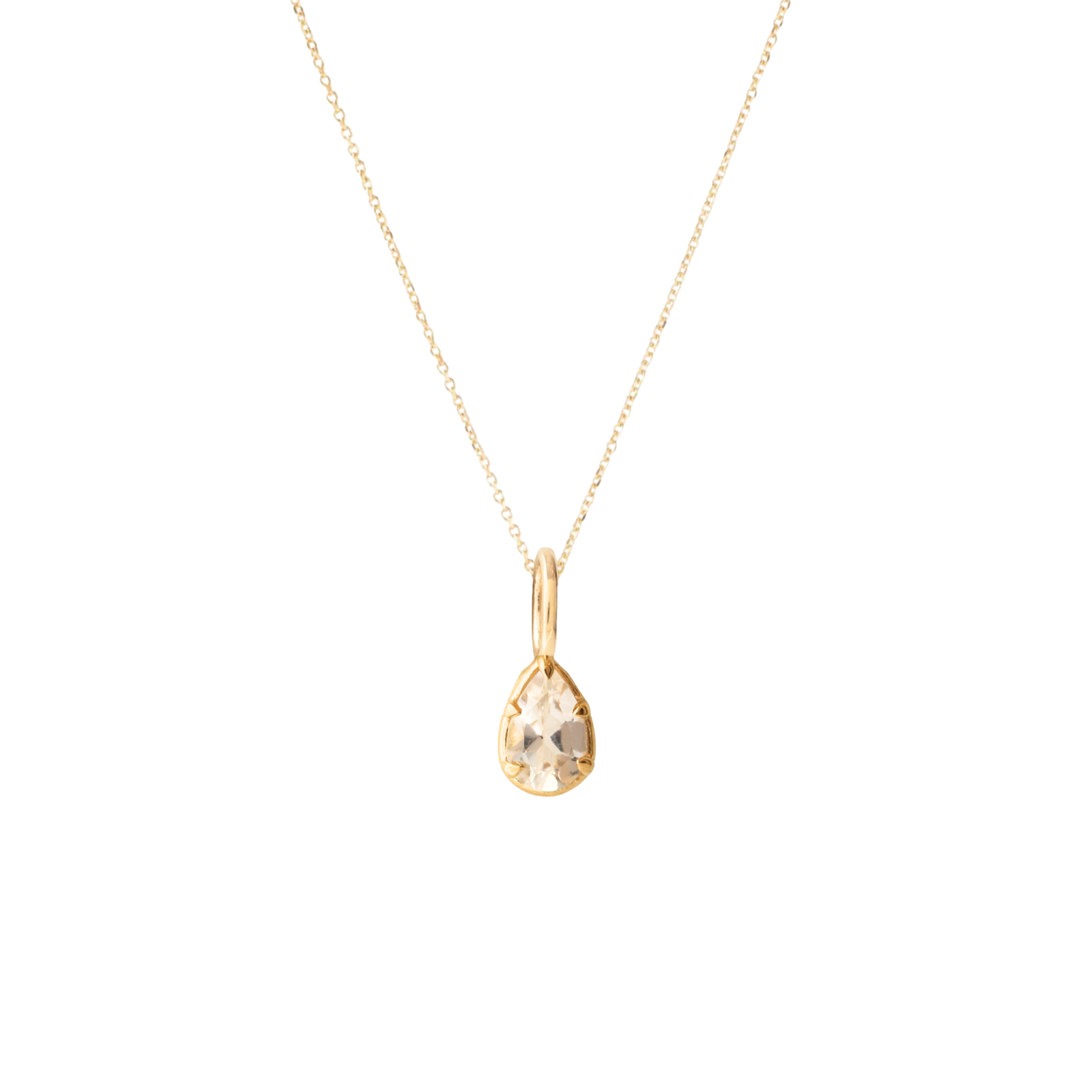 Harmony Pendant Necklace - White Topaz