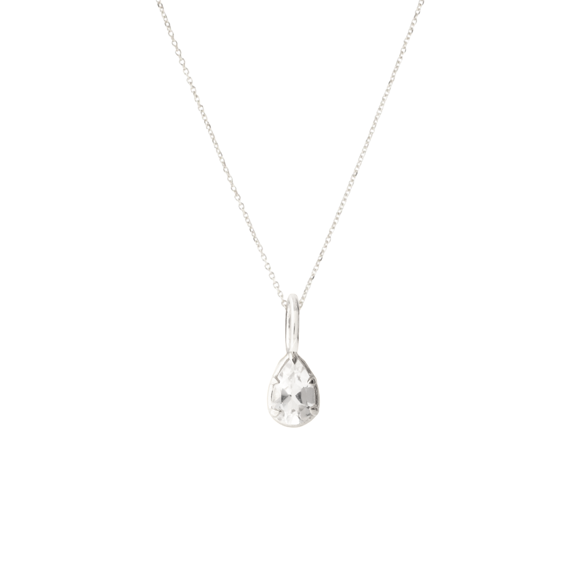 Harmony Pendant Necklace - White Topaz
