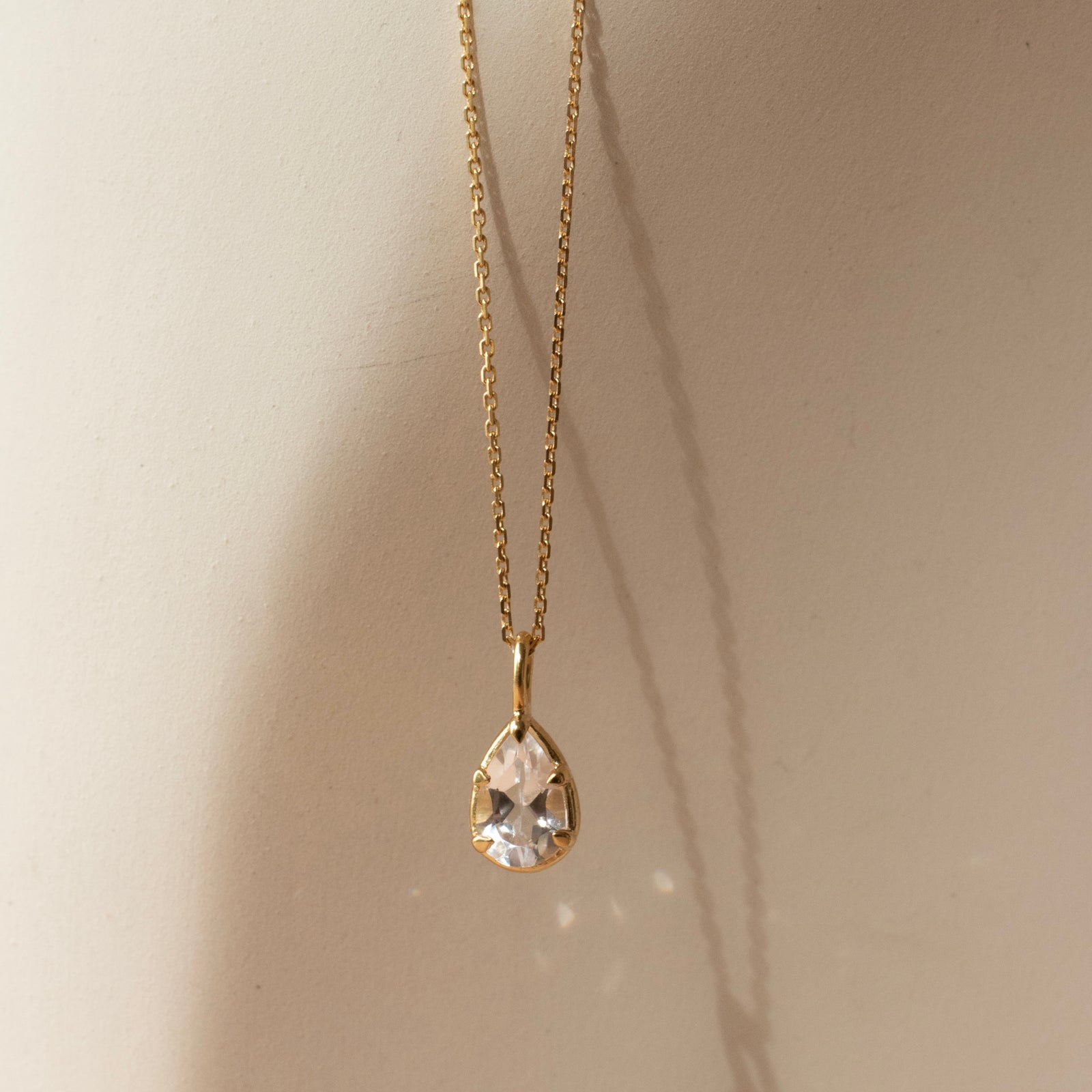 Harmony Pendant Necklace - White Topaz