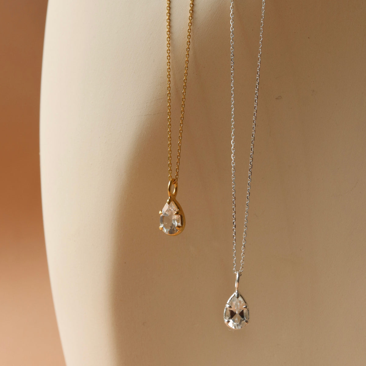 Harmony Pendant Necklace - White Topaz