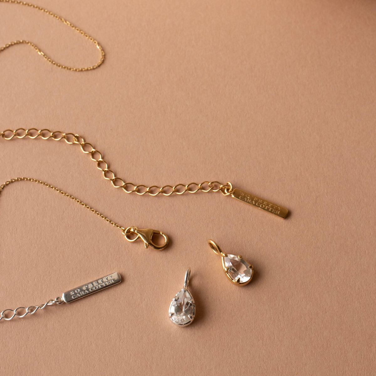 Harmony Pendant Necklace - White Topaz