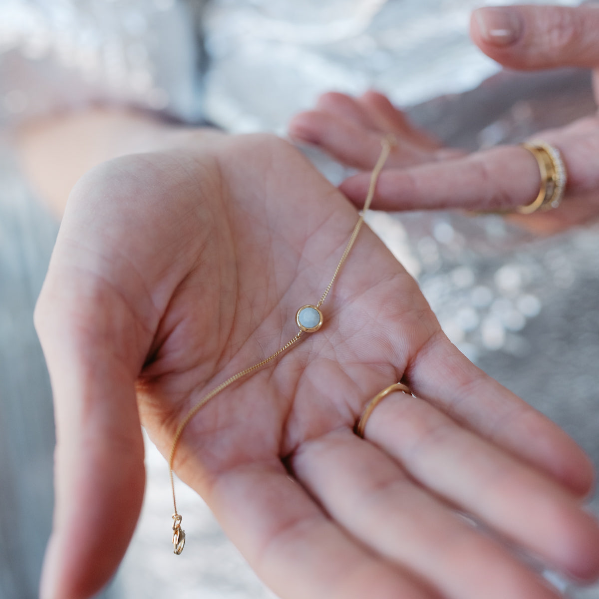 DAY 1: DAINTY LEGACY BRACELET - ARCTIC BLUE OPAL