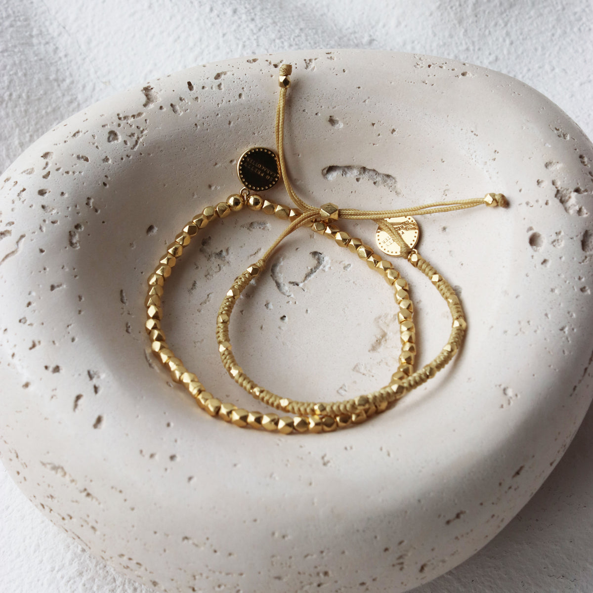 Iconic Metal Beaded Stretch Bracelet
