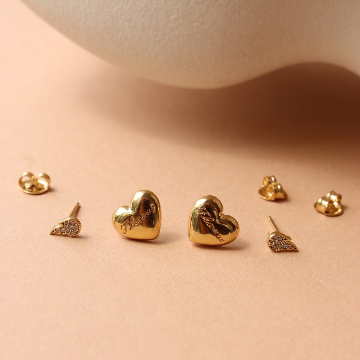 I Love My Calgary Flames Earring Stud Pack