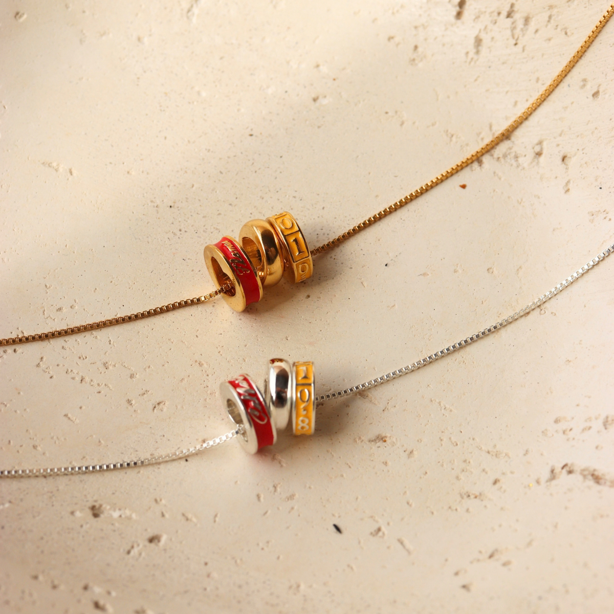 I Love My Calgary Flames Ring Charm Necklace