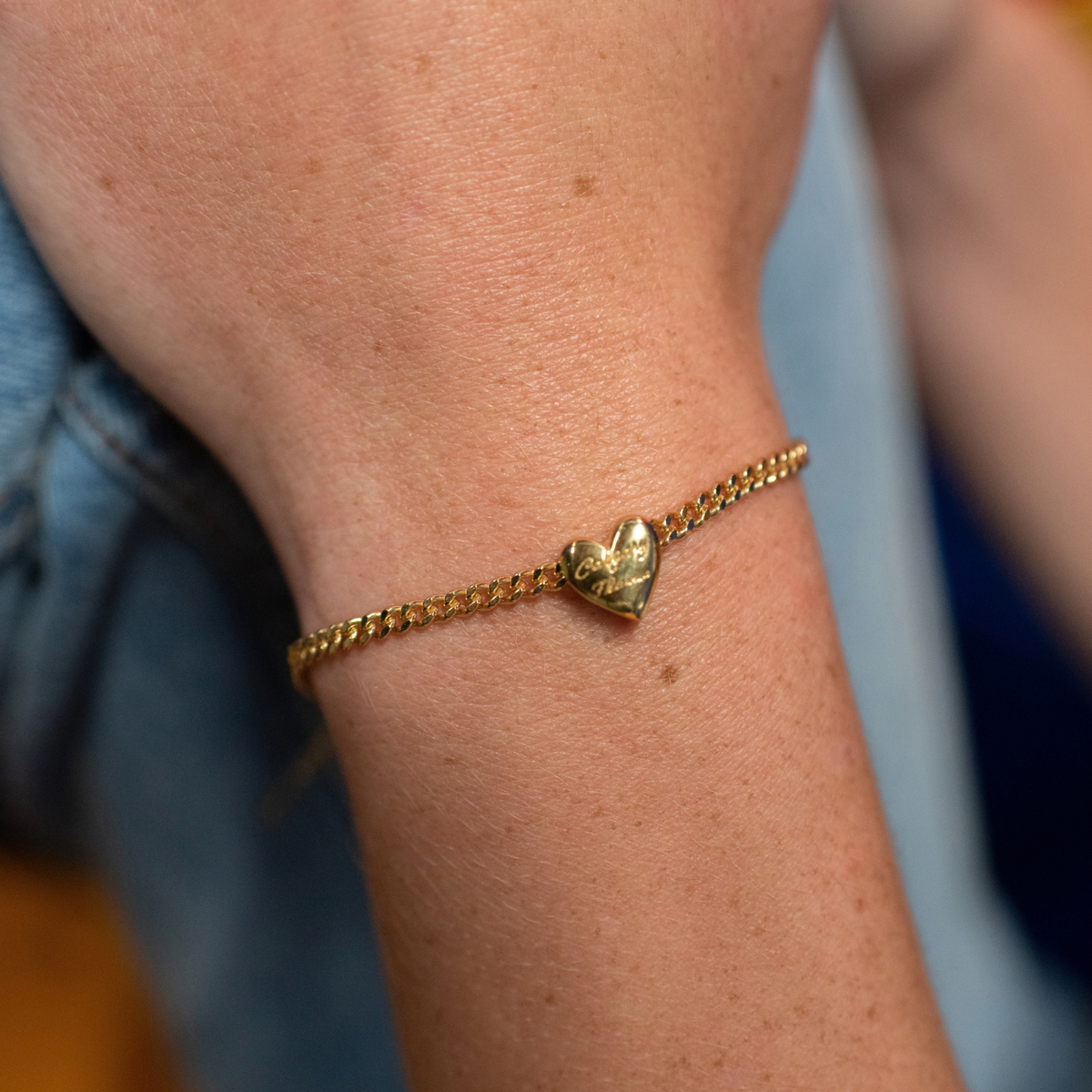 I Love My Calgary Flames Slider Heart Charm Bracelet