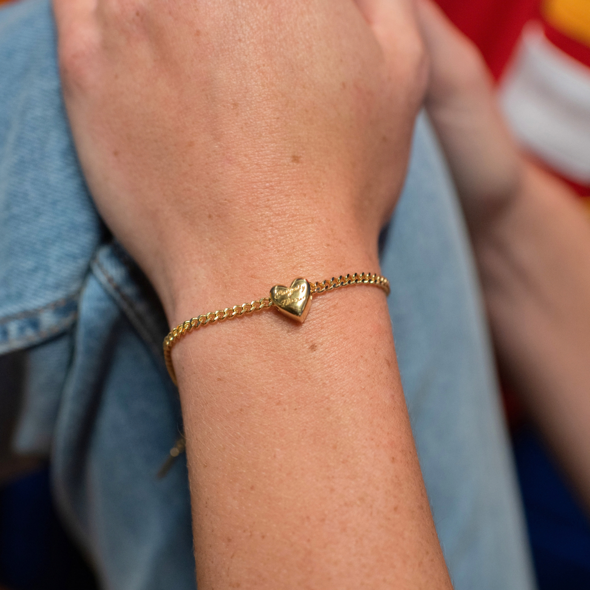 I Love My Calgary Flames Slider Heart Charm Bracelet