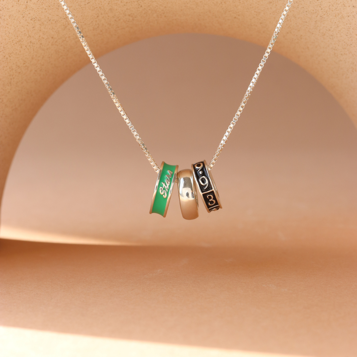 I Love My Dallas Stars Ring Charm Necklace