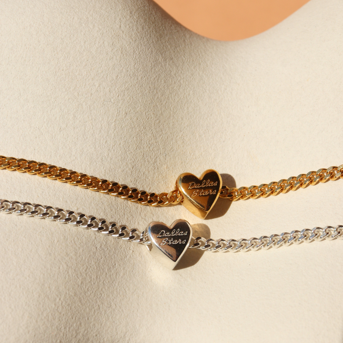 I Love My Dallas Stars Slider Heart Charm Bracelet
