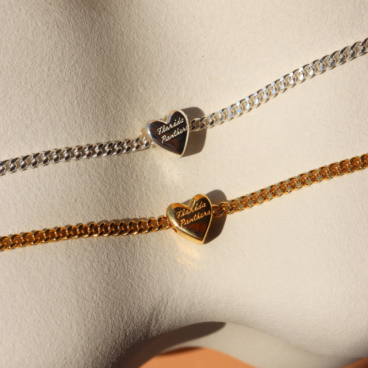 I Love My Florida Panthers Slider Heart Charm Bracelet