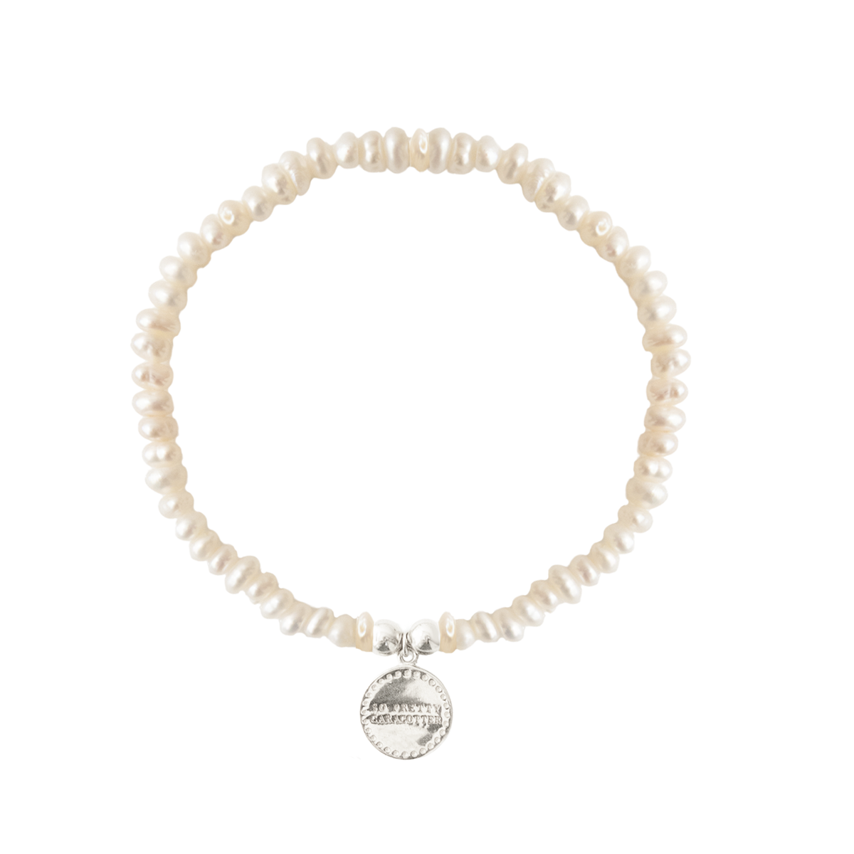 Iconic Beaded Stretch Bracelet - Freshwater Pearl