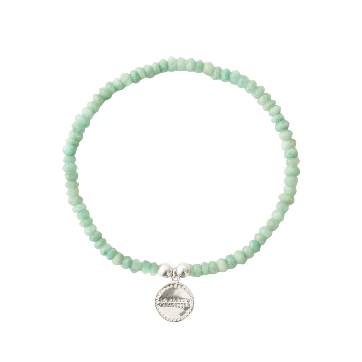 Iconic Beaded Stretch Bracelet - Amazonite
