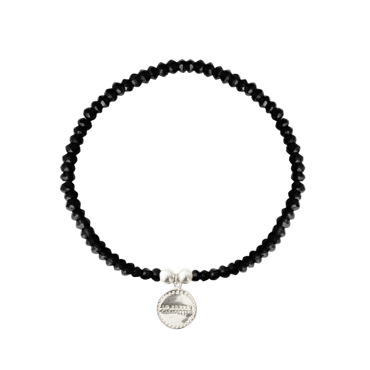 Iconic Beaded Stretch Bracelet - Black Onyx