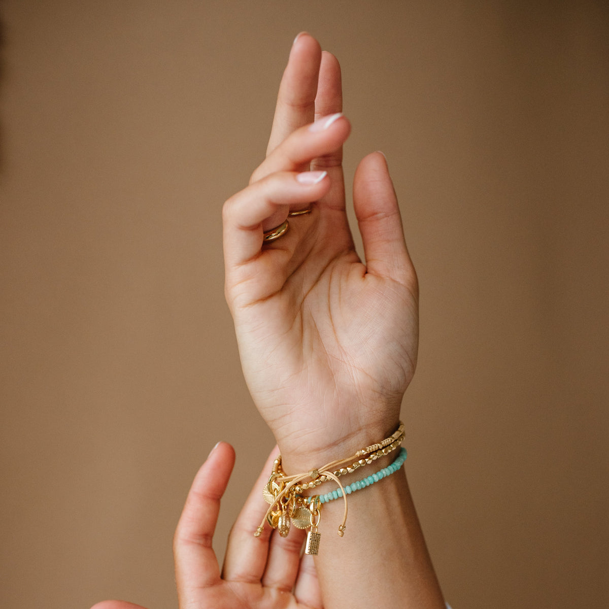 Joy Adjustable Friendship Bracelet - Aqua