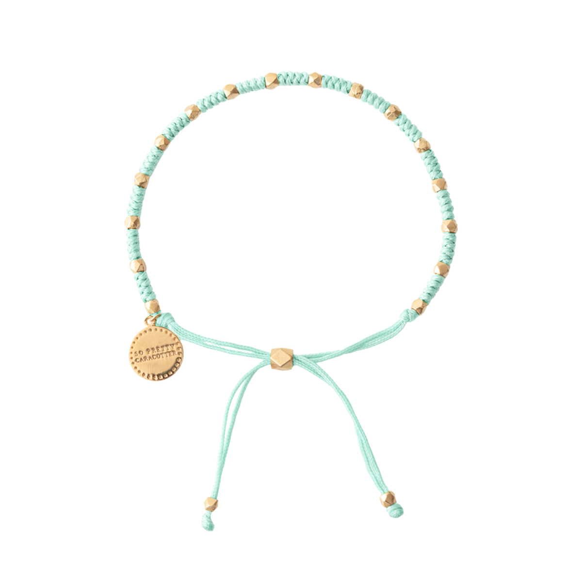 Joy Adjustable Friendship Bracelet - Aqua