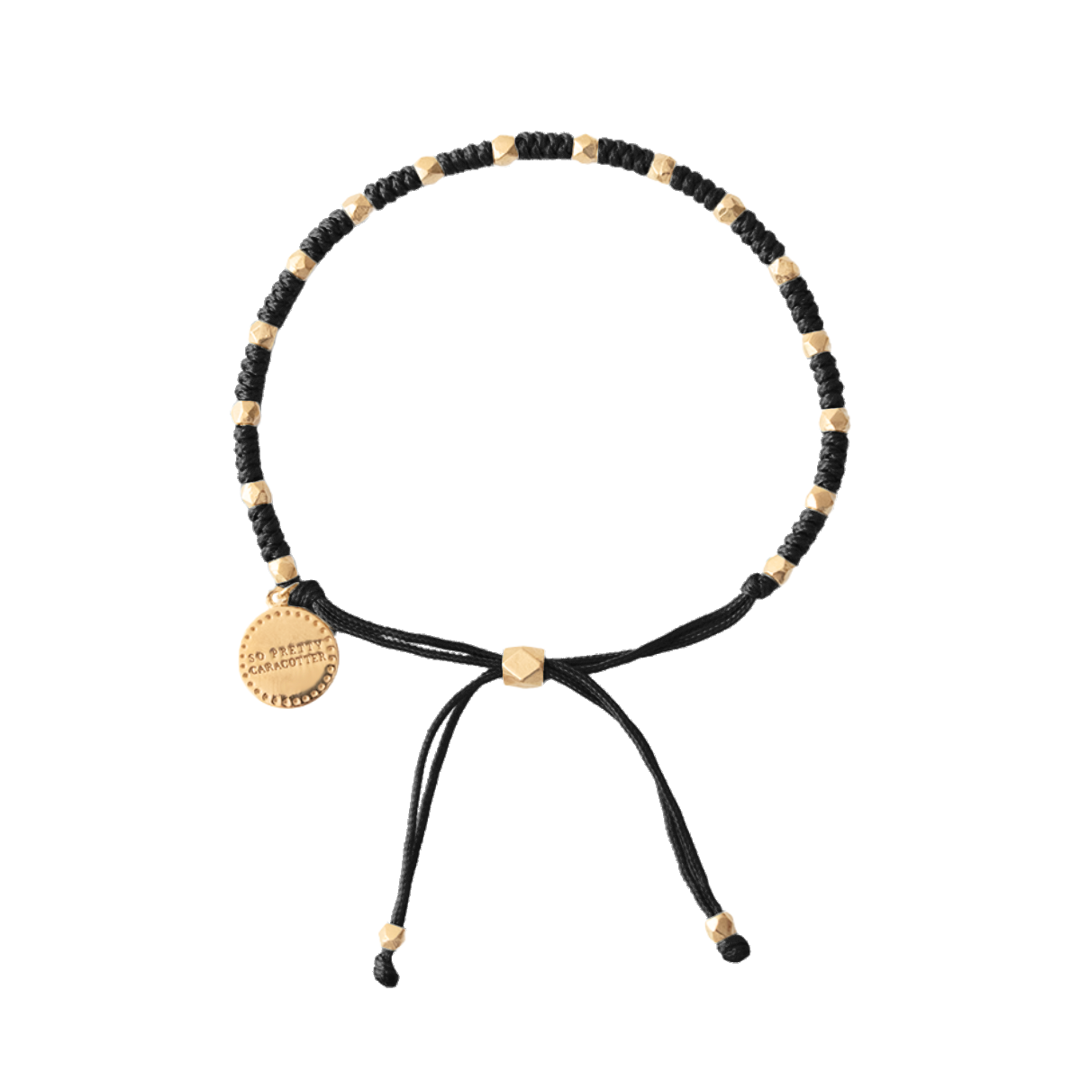 Joy Adjustable Friendship Bracelet - Black