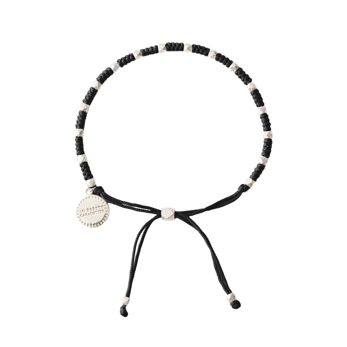 Joy Adjustable Friendship Bracelet - Black