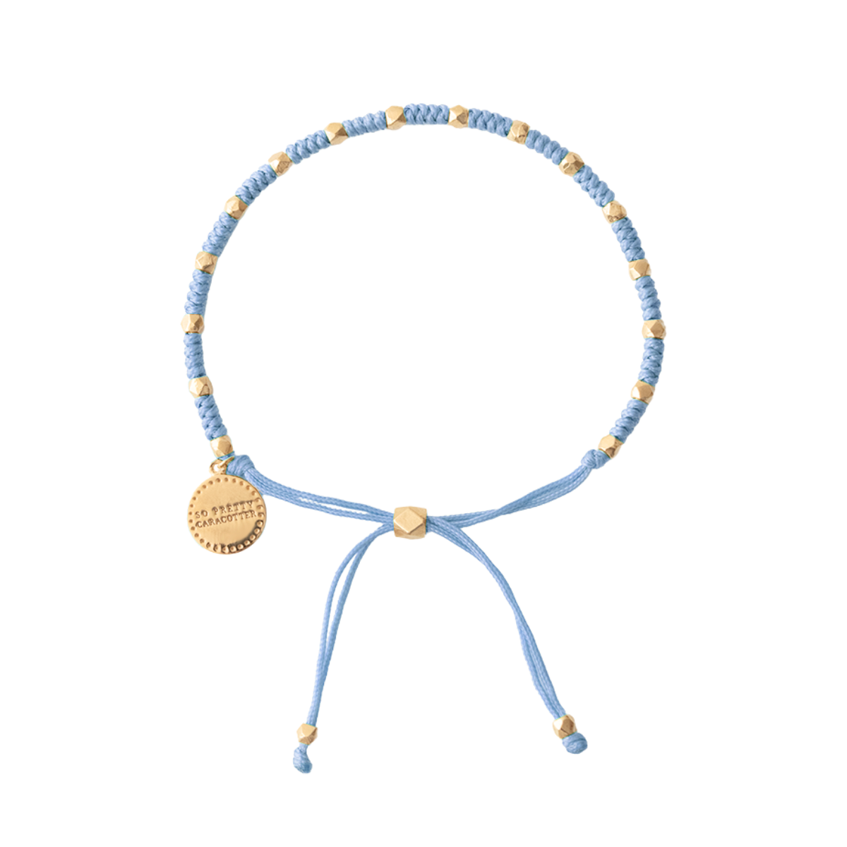 Joy Adjustable Friendship Bracelet - Denim Blue