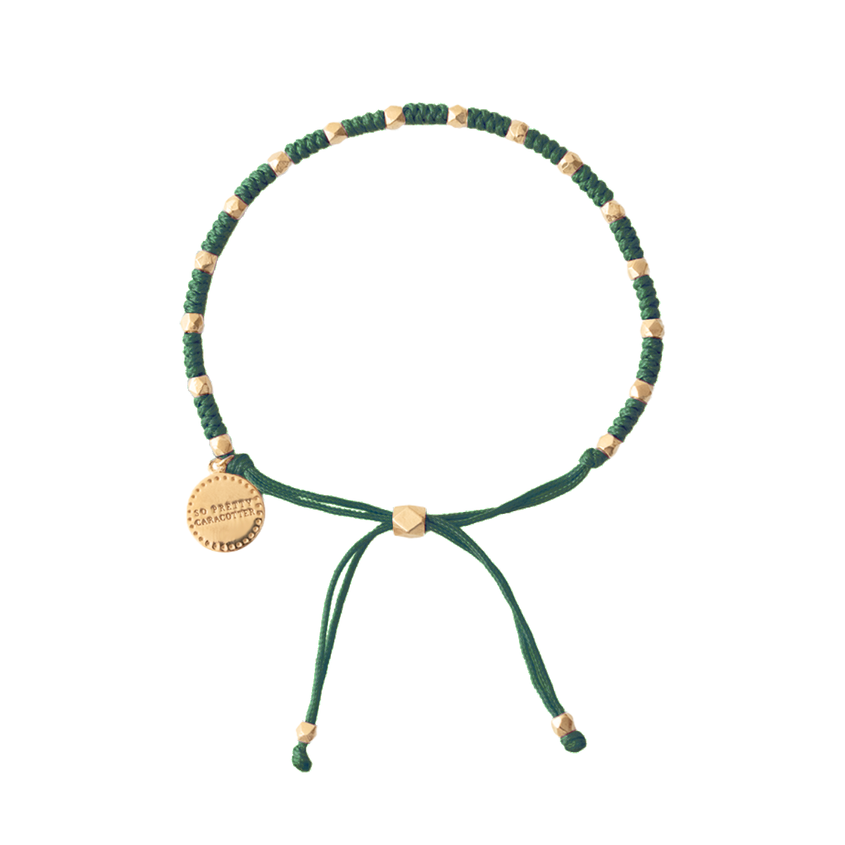 Joy Adjustable Friendship Bracelet - Emerald Green