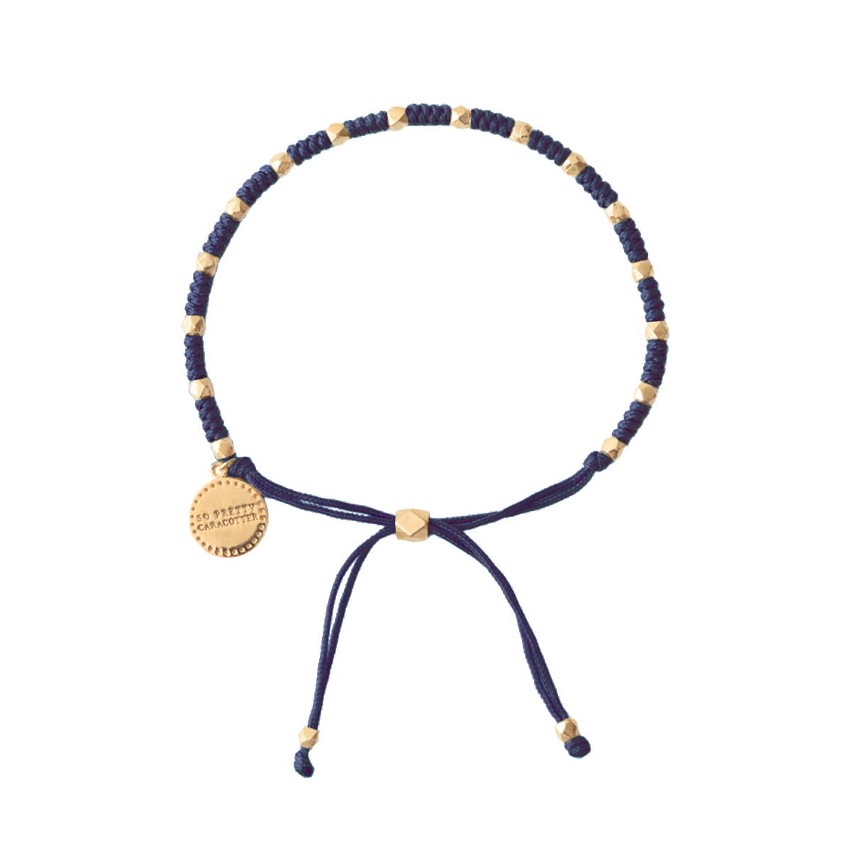 Joy Adjustable Friendship Bracelet - Navy Blue