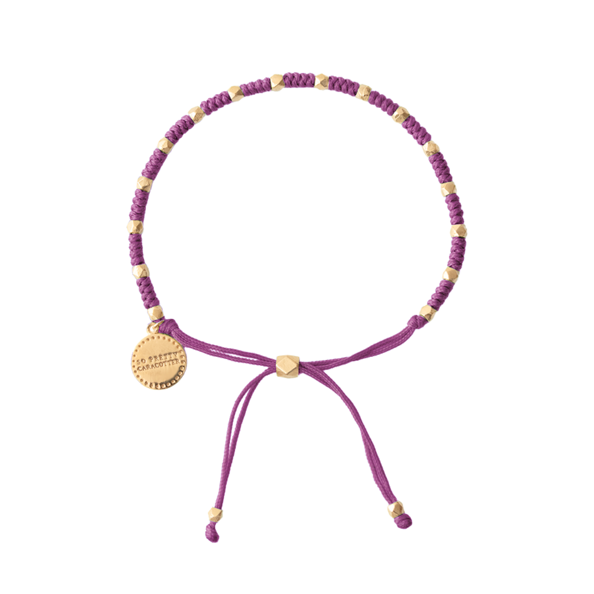 Joy Adjustable Friendship Bracelet - Purple