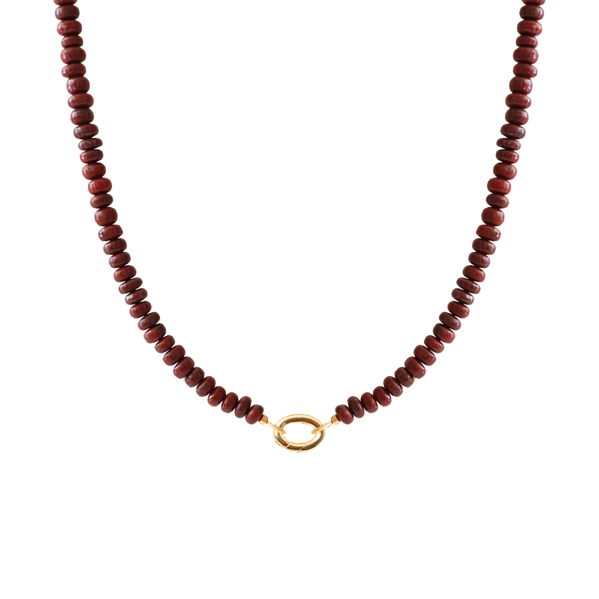 Preorder Joy Beaded Open Ended Necklace - Sedona Red Jasper - Choose Connector
