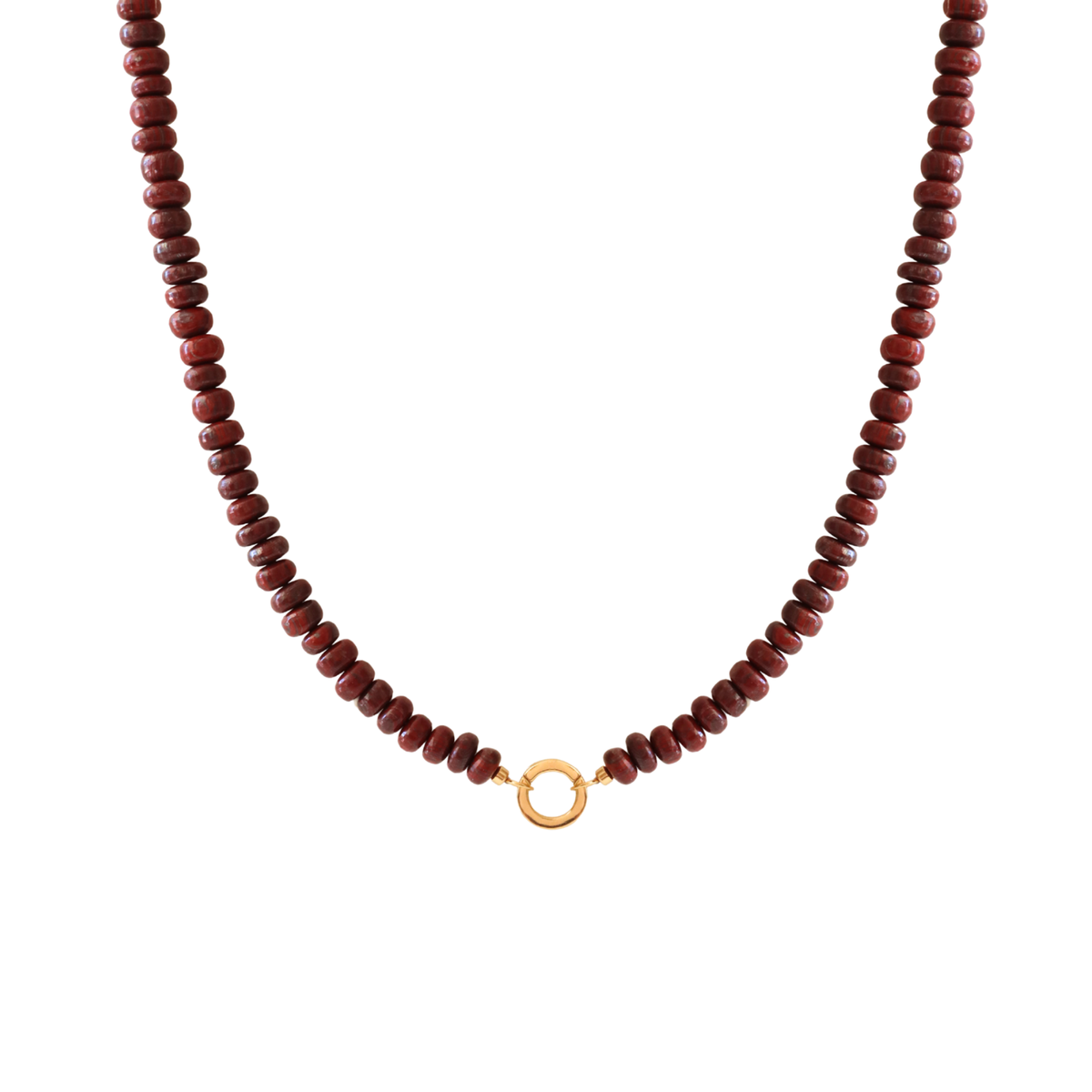 Preorder Joy Beaded Open Ended Necklace - Sedona Red Jasper - Choose Connector