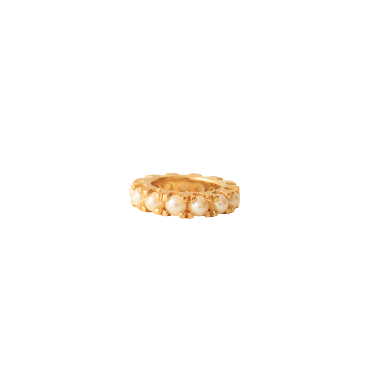 Love Eternity Ring Charm - Pearl
