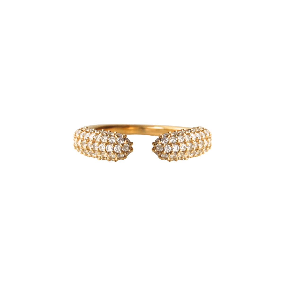 Love Pave Open Ring - Cubic Zirconia