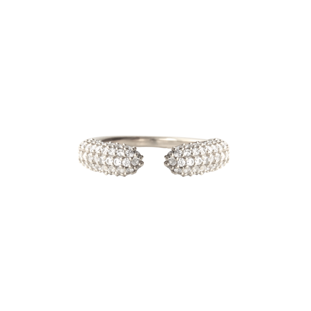 Love Pave Open Ring - Cubic Zirconia