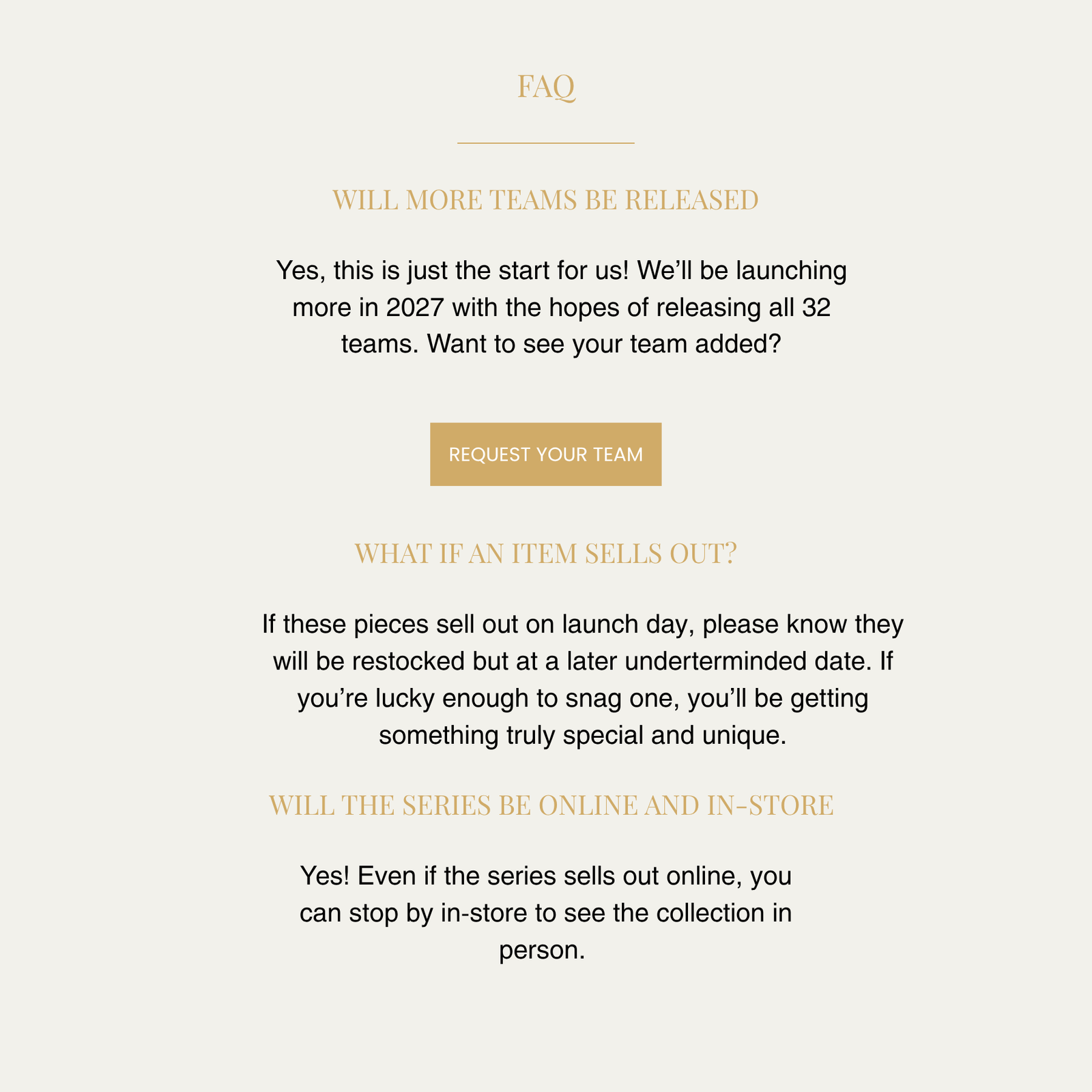 NHL Launch FAQ