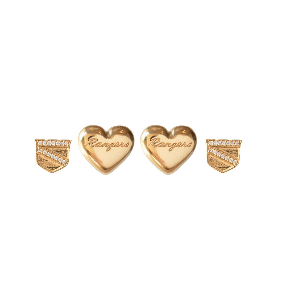 I Love My New York Rangers Earring Stud Pack
