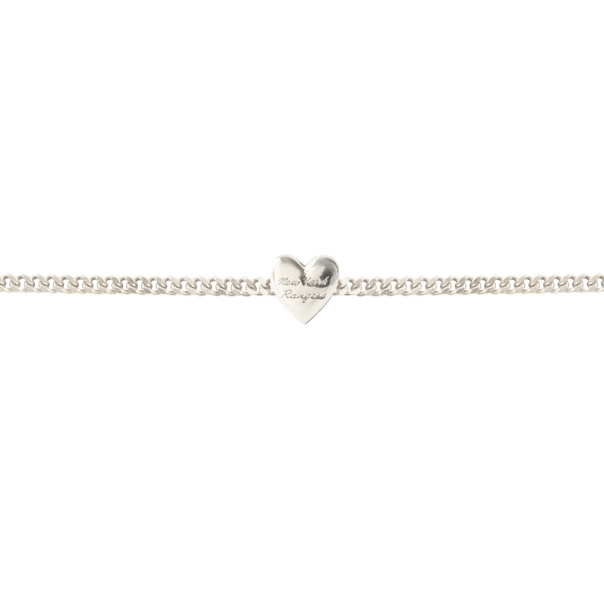 I Love My New York Rangers Slider Heart Charm Bracelet