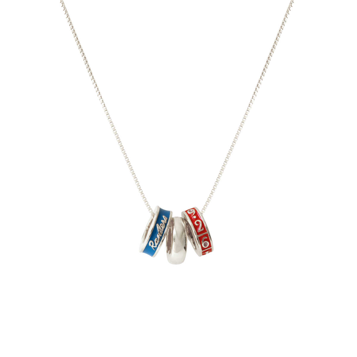 I Love My New York Rangers Ring Charm Necklace