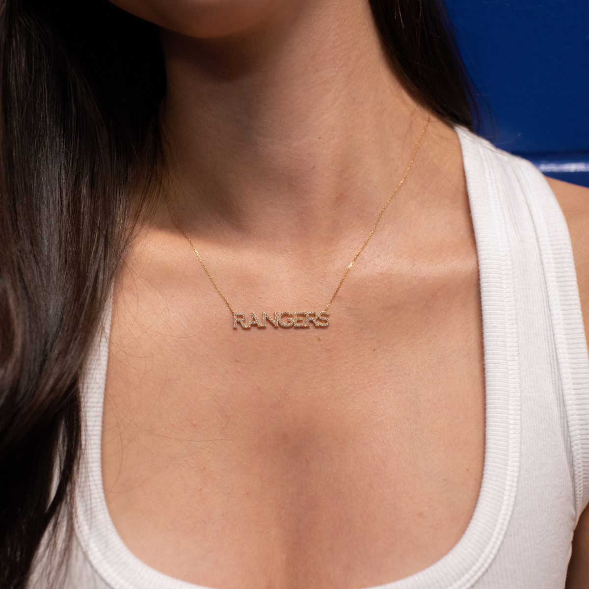 New York Rangers Pave Necklace