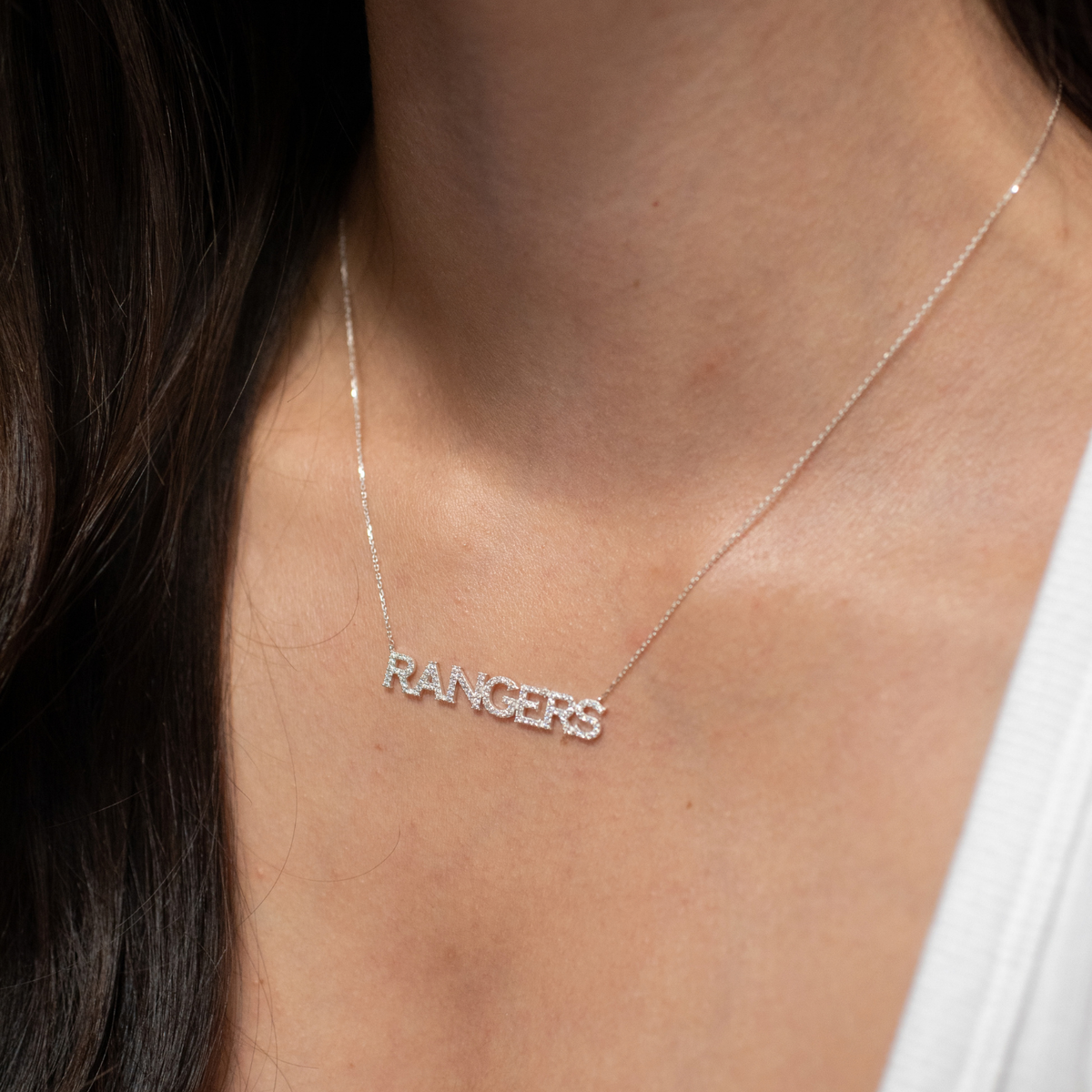New York Rangers Pave Necklace