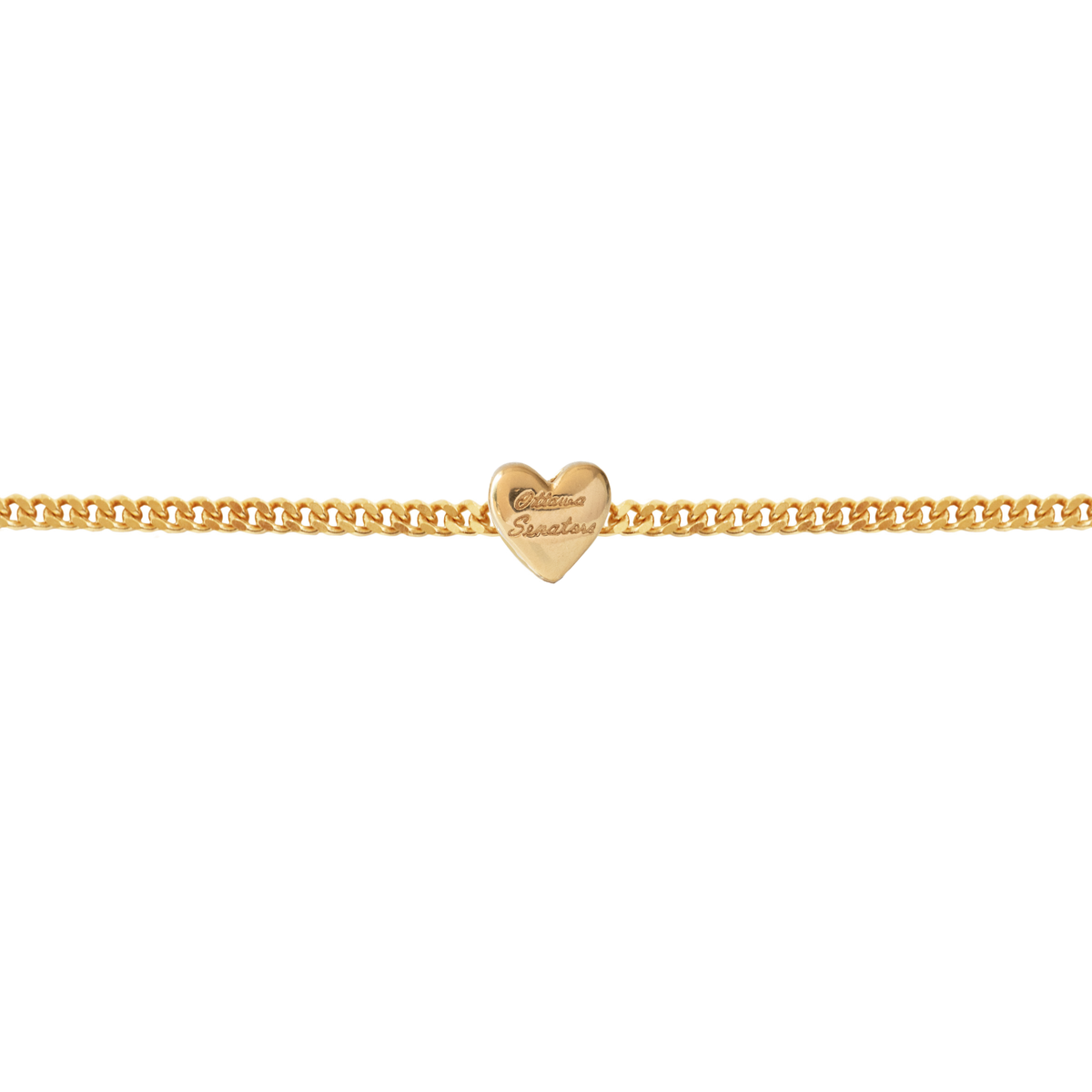 I Love My Ottawa Senators Slider Heart Charm Bracelet