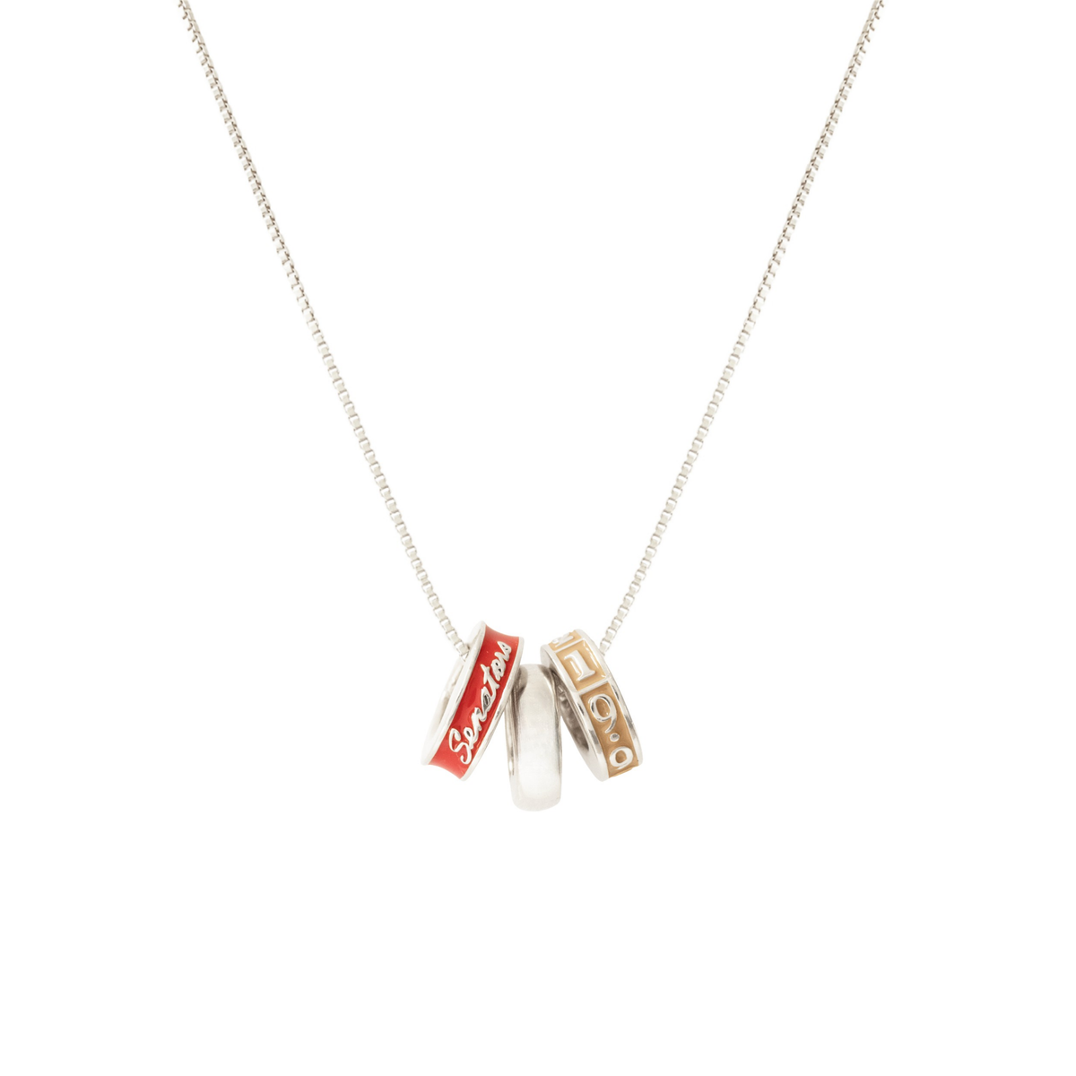 I Love My Ottawa Senators Ring Charm Necklace