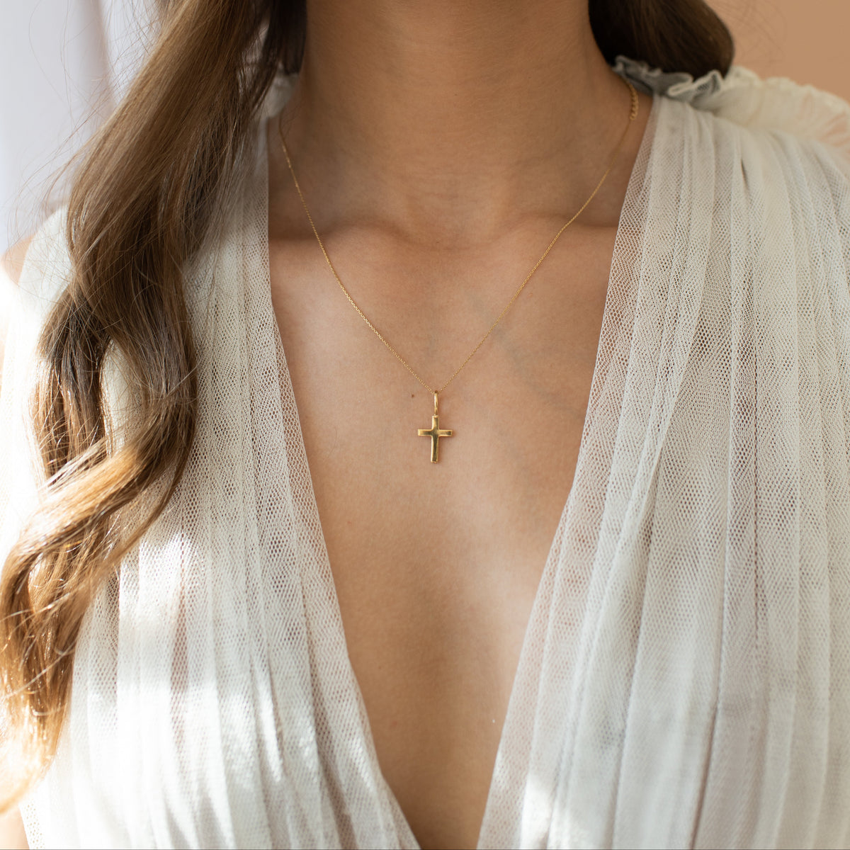 Poise Cross Necklace