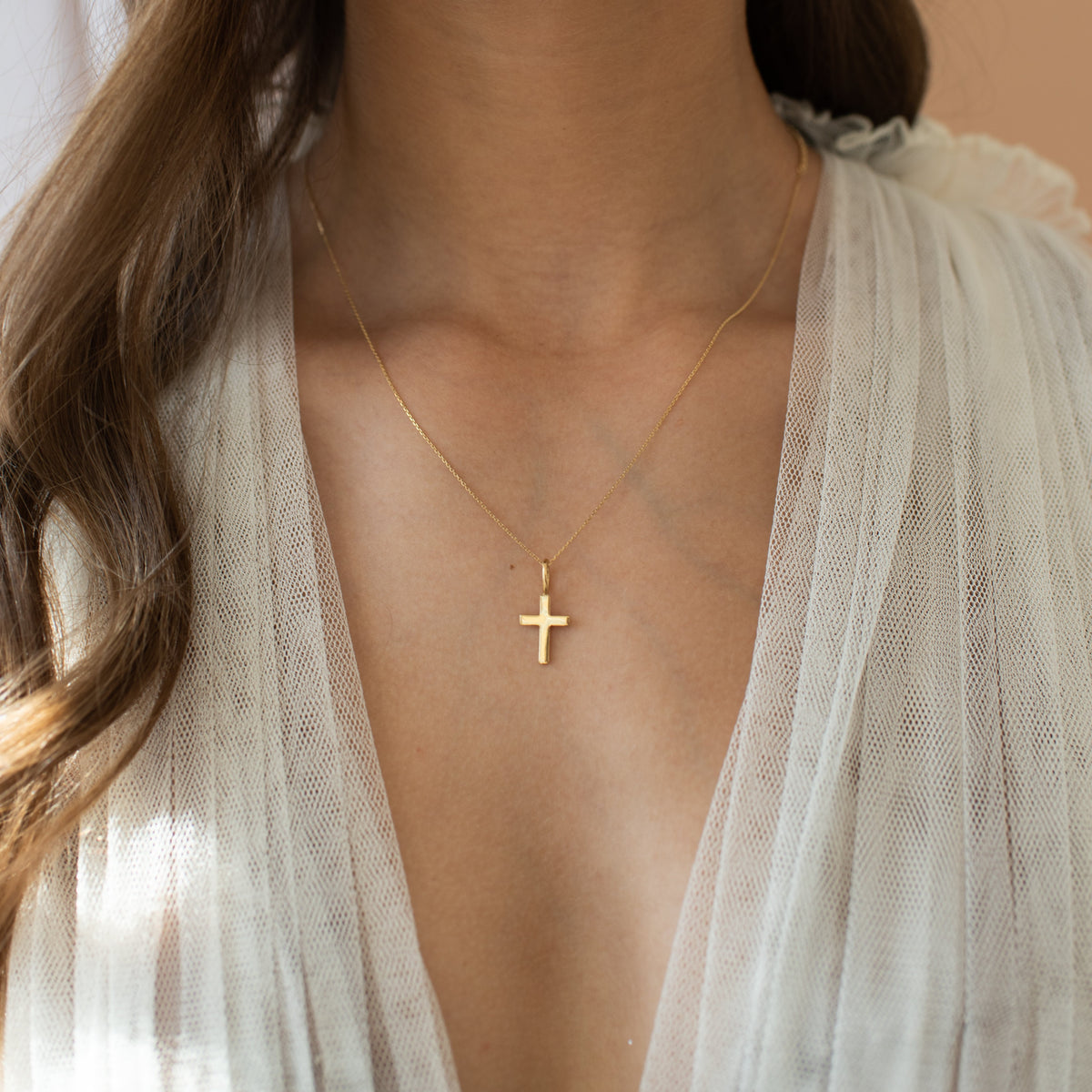 Poise Cross Necklace