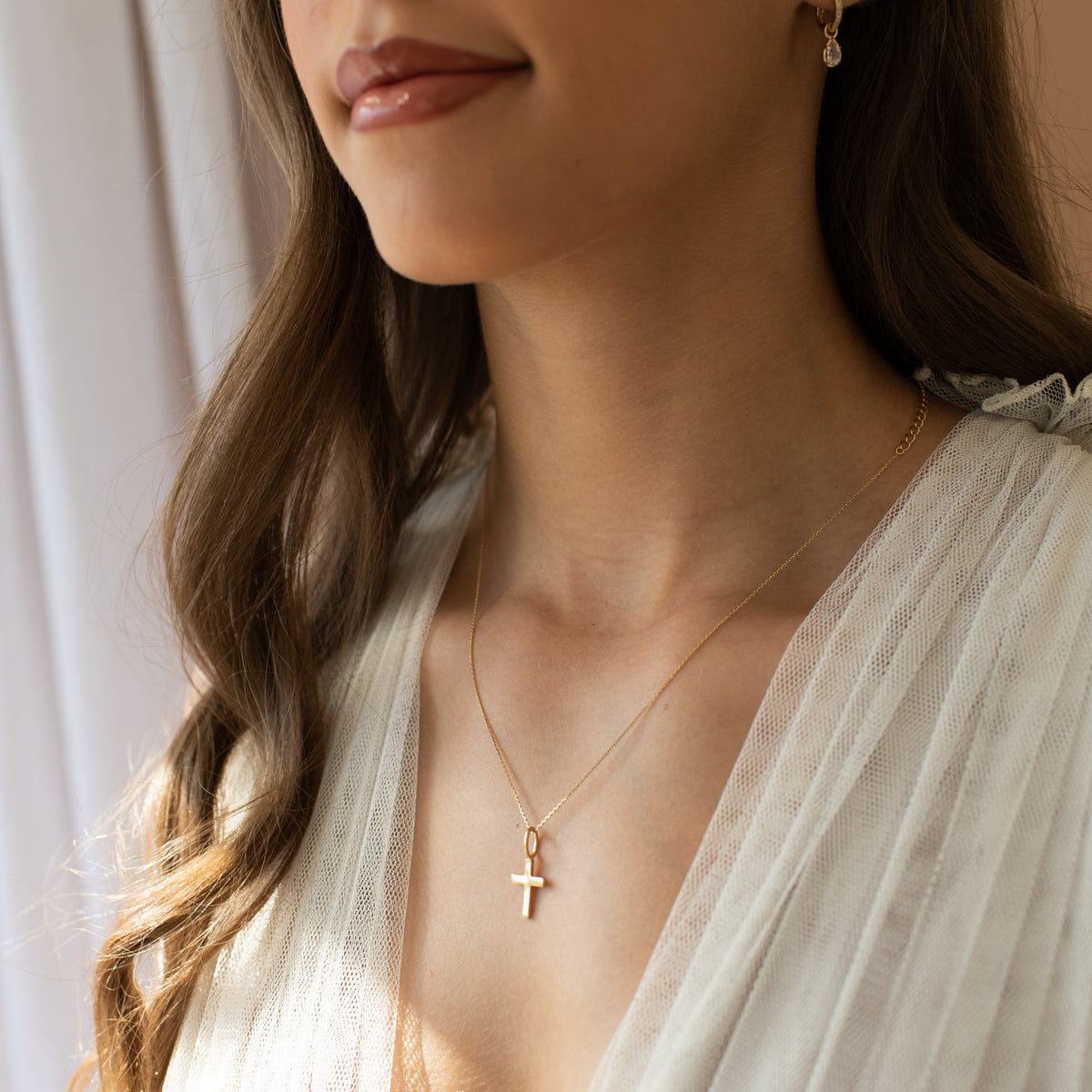 Poise Cross Necklace
