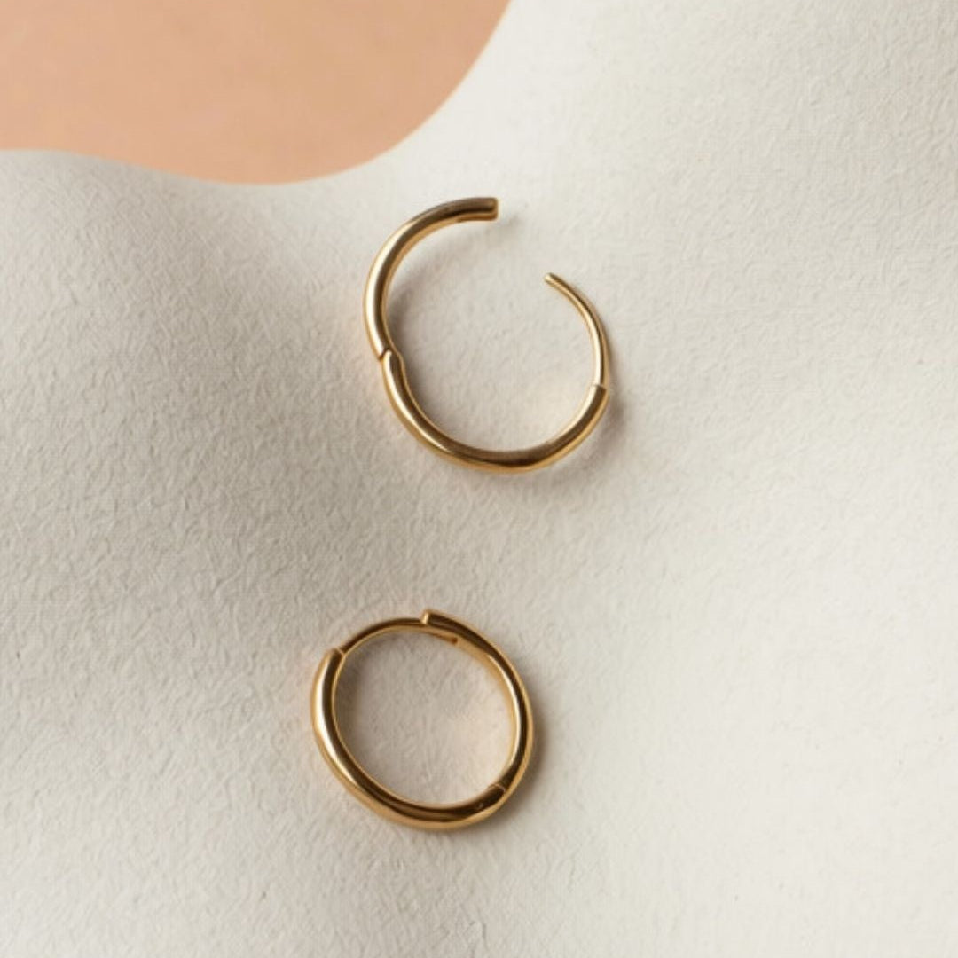Poise Huggie Cylinder Hoops